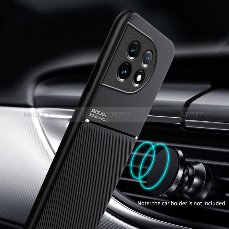 Coque Ultra Fine Silicone Souple Housse Etui avec Aimante Magnetique pour OnePlus 11R 5G Plus