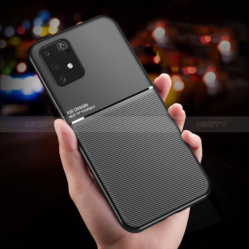 Coque Ultra Fine Silicone Souple Housse Etui avec Aimante Magnetique pour Samsung Galaxy A91 Plus
