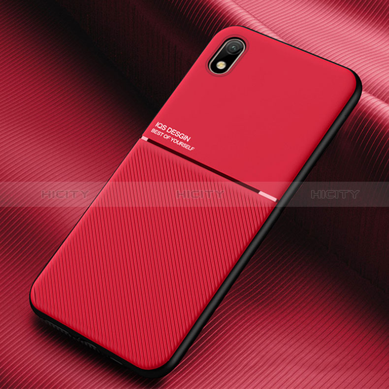 Coque Ultra Fine Silicone Souple Housse Etui avec Aimante Magnetique pour Samsung Galaxy M01 Core Rouge Plus