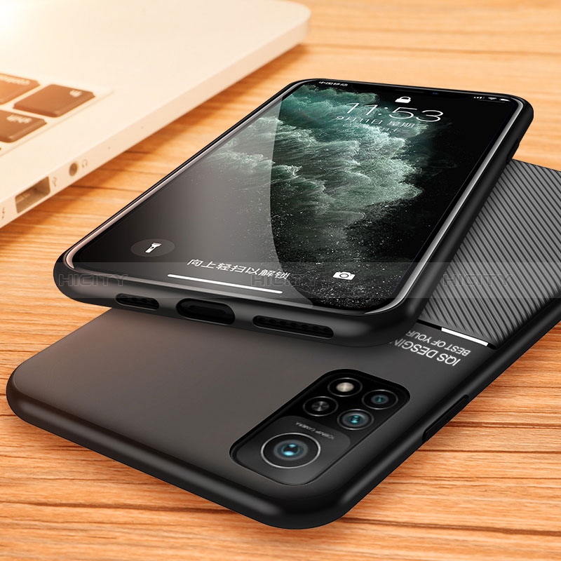 Coque Ultra Fine Silicone Souple Housse Etui avec Aimante Magnetique pour Xiaomi Mi 10T 5G Plus