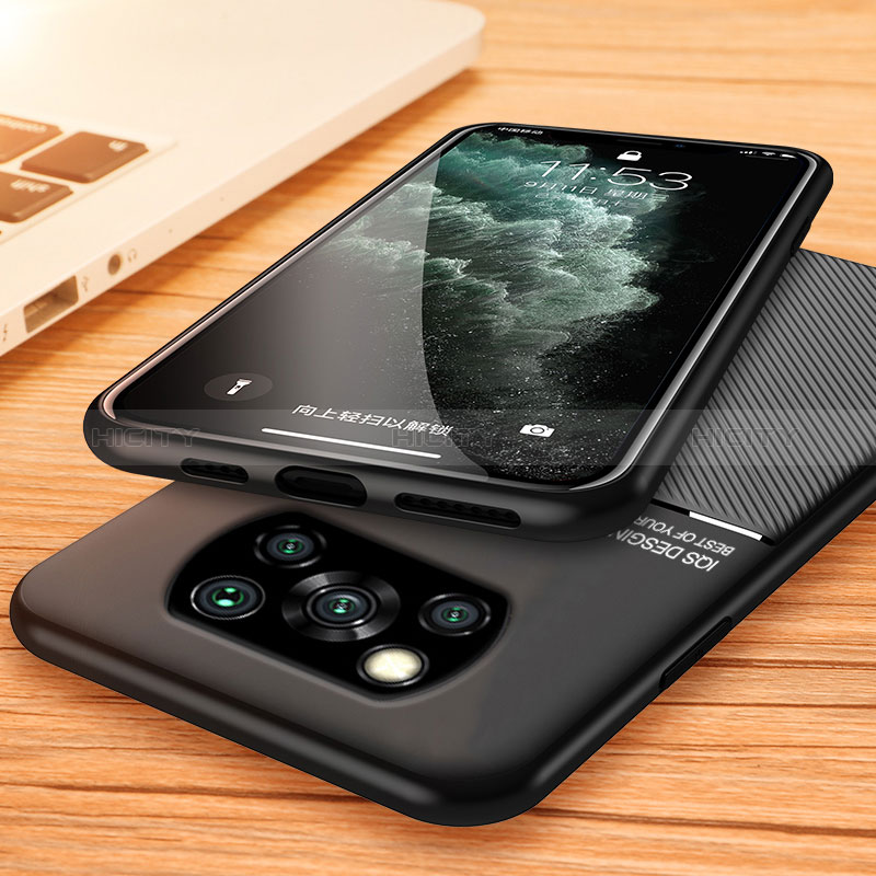 Coque Ultra Fine Silicone Souple Housse Etui avec Aimante Magnetique pour Xiaomi Poco X3 NFC Plus