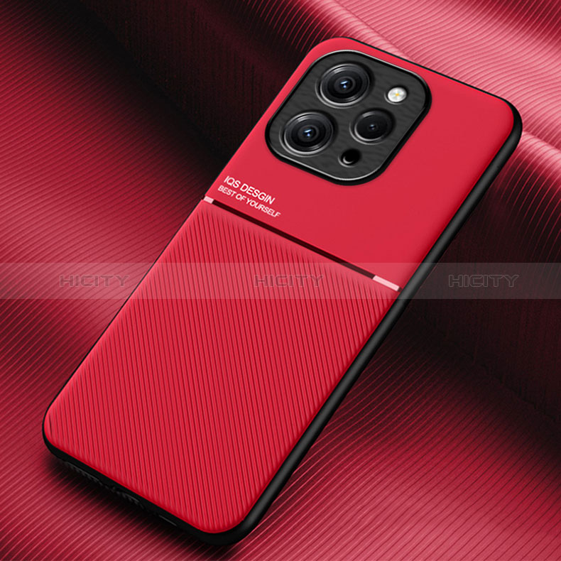 Coque Ultra Fine Silicone Souple Housse Etui avec Aimante Magnetique pour Xiaomi Redmi 12 4G Rouge Plus
