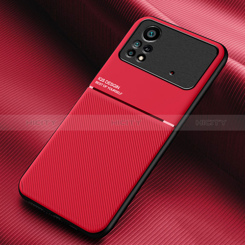 Coque Ultra Fine Silicone Souple Housse Etui avec Aimante Magnetique pour Xiaomi Redmi Note 11E Pro 5G Rouge Plus