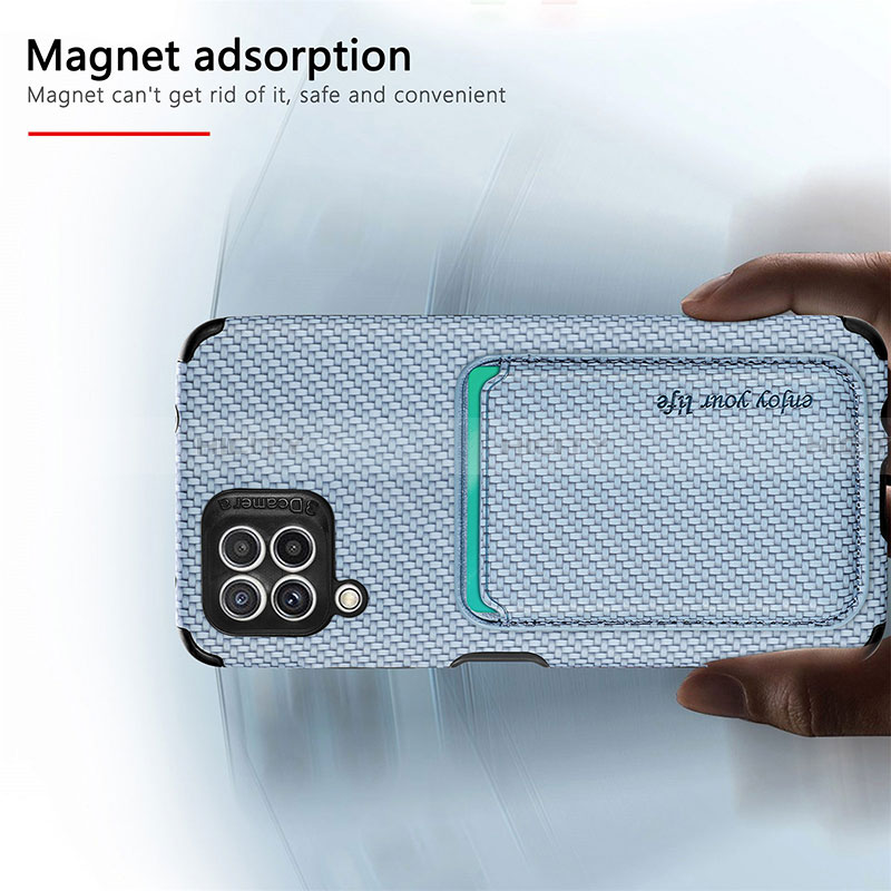 Coque Ultra Fine Silicone Souple Housse Etui avec Aimante Magnetique S01D pour Samsung Galaxy A22 4G Plus