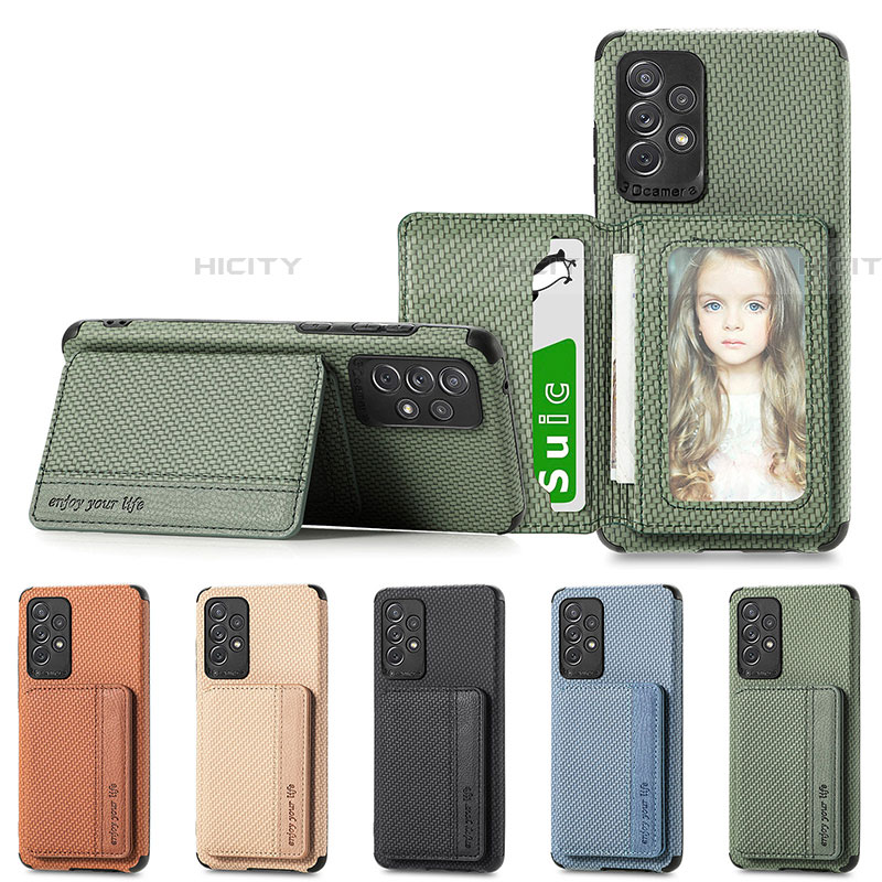 Coque Ultra Fine Silicone Souple Housse Etui avec Aimante Magnetique S01D pour Samsung Galaxy A52 4G Plus
