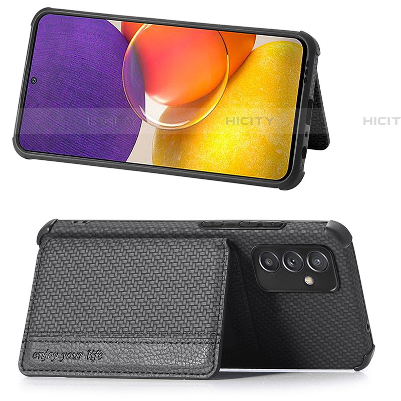 Coque Ultra Fine Silicone Souple Housse Etui avec Aimante Magnetique S01D pour Samsung Galaxy A82 5G Plus