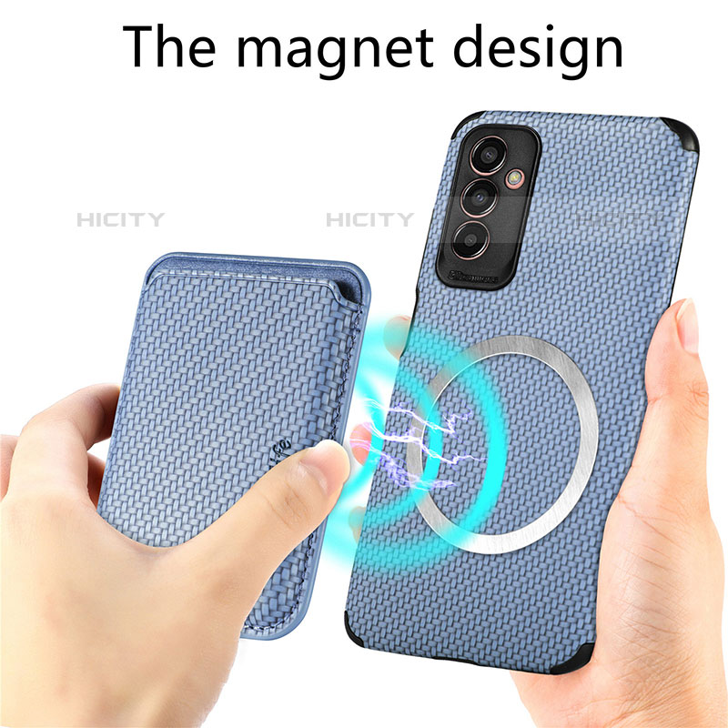 Coque Ultra Fine Silicone Souple Housse Etui avec Aimante Magnetique S01D pour Samsung Galaxy M13 5G Plus