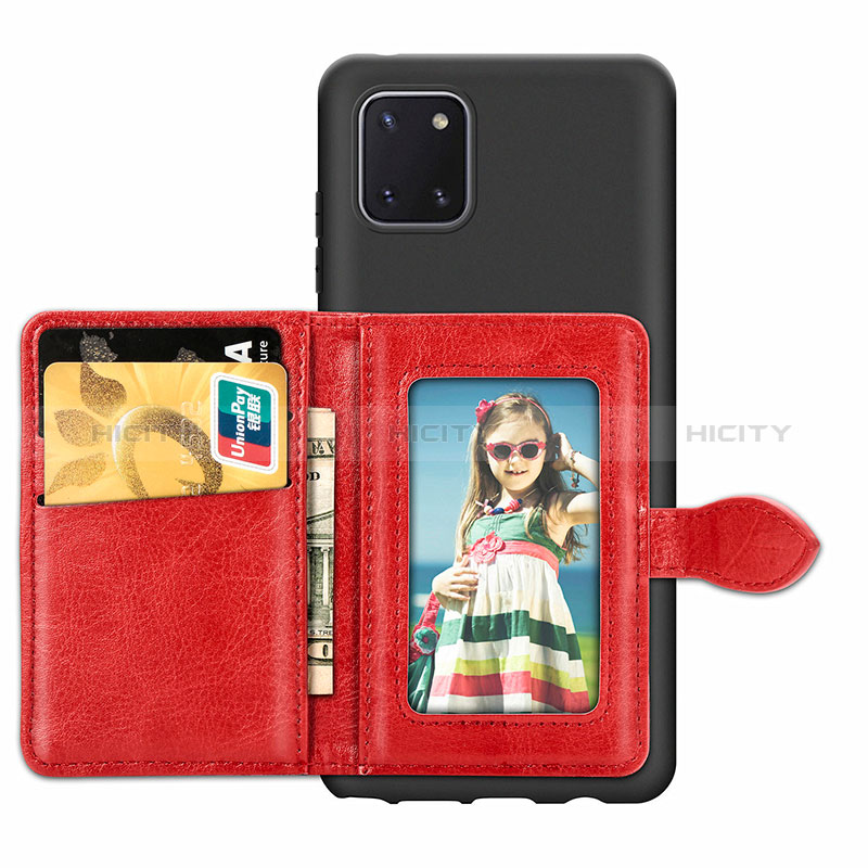 Coque Ultra Fine Silicone Souple Housse Etui avec Aimante Magnetique S01D pour Samsung Galaxy Note 10 Lite Plus