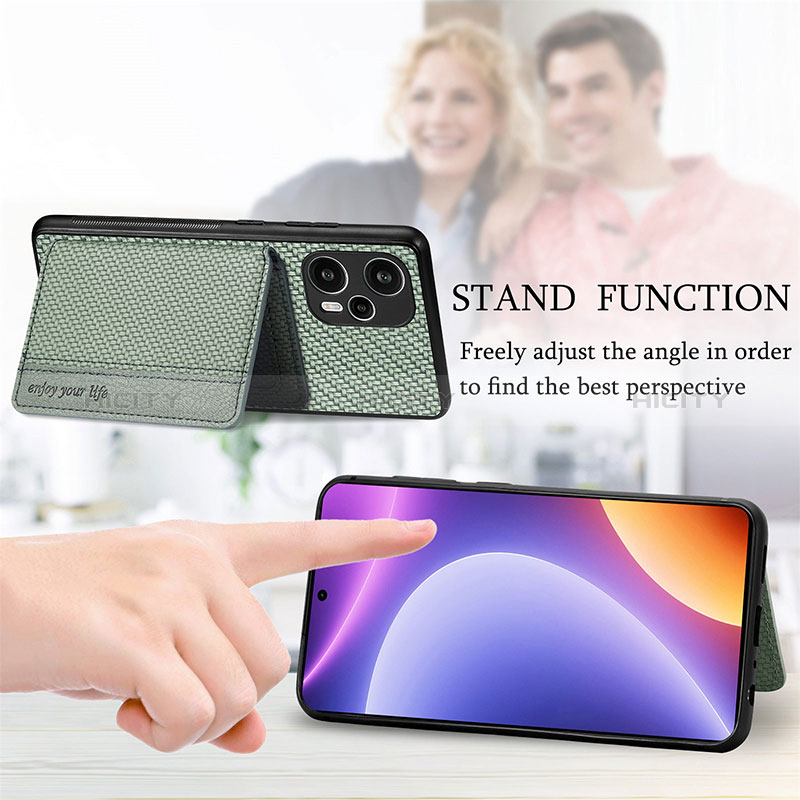 Coque Ultra Fine Silicone Souple Housse Etui avec Aimante Magnetique S01D pour Xiaomi Poco F5 5G Plus