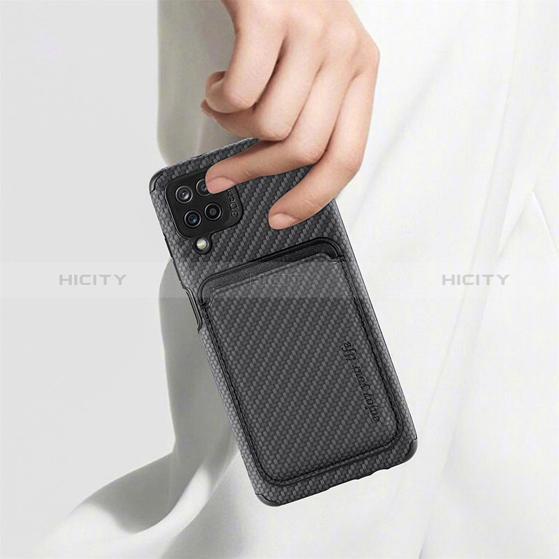 Coque Ultra Fine Silicone Souple Housse Etui avec Aimante Magnetique S02D pour Samsung Galaxy A12 Nacho Plus