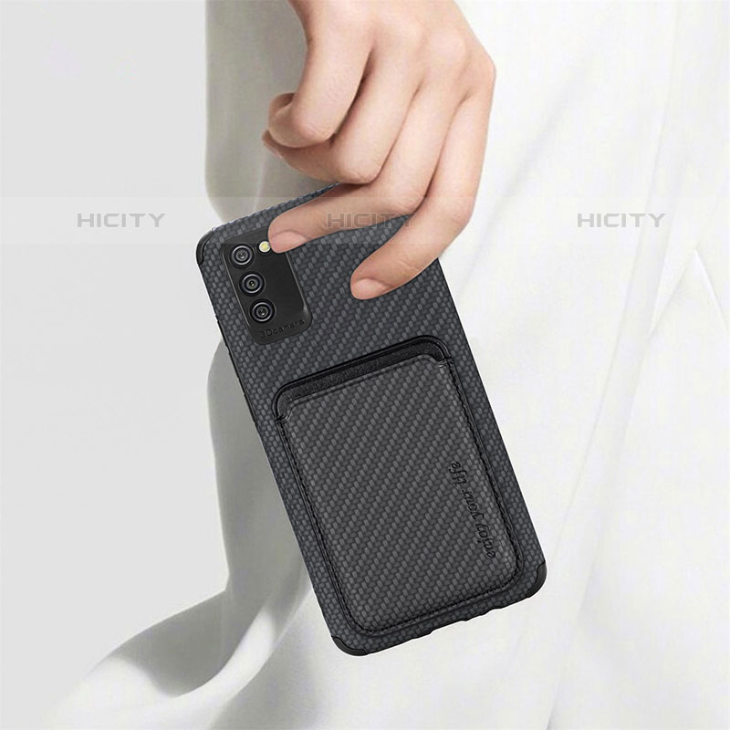 Coque Ultra Fine Silicone Souple Housse Etui avec Aimante Magnetique S02D pour Samsung Galaxy M02s Plus