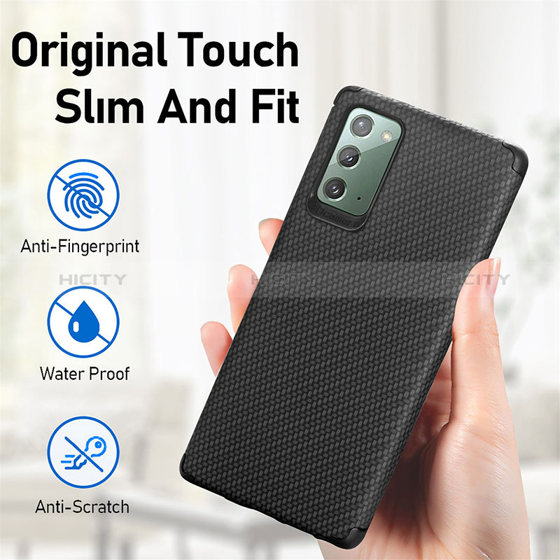 Coque Ultra Fine Silicone Souple Housse Etui avec Aimante Magnetique S02D pour Samsung Galaxy Note 20 5G Plus