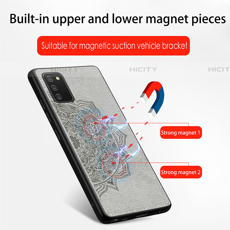 Coque Ultra Fine Silicone Souple Housse Etui avec Aimante Magnetique S03D pour Samsung Galaxy A03s Plus
