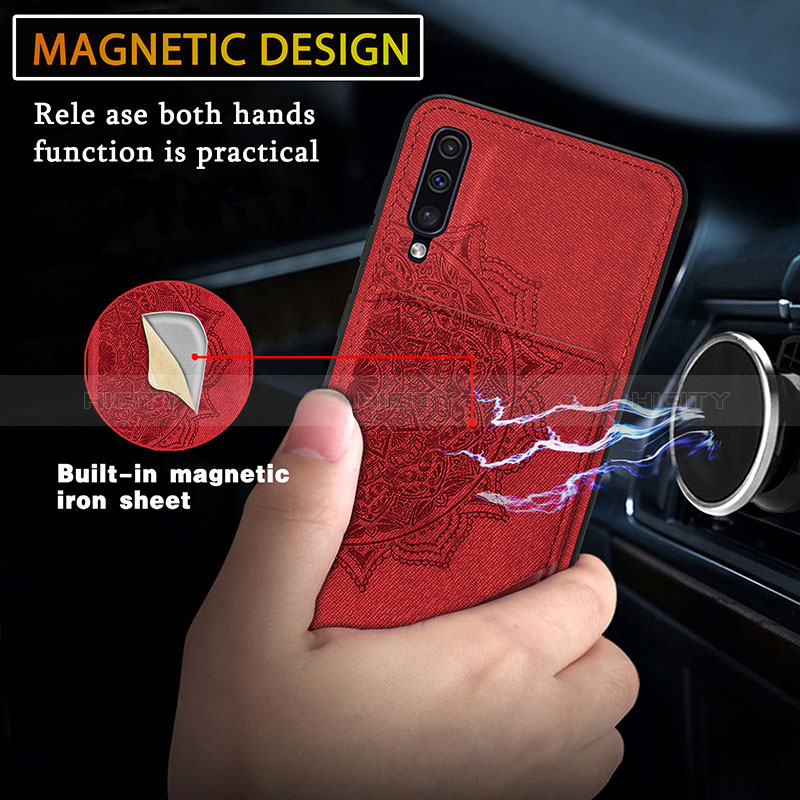 Coque Ultra Fine Silicone Souple Housse Etui avec Aimante Magnetique S03D pour Samsung Galaxy A50S Plus