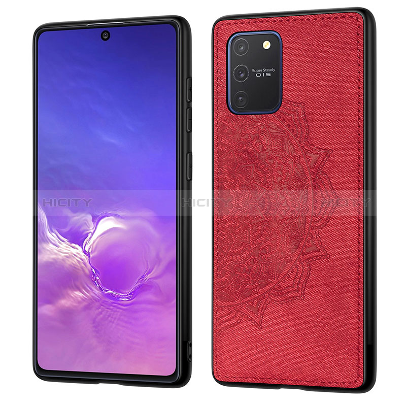 Coque Ultra Fine Silicone Souple Housse Etui avec Aimante Magnetique S03D pour Samsung Galaxy S10 Lite Rouge Plus