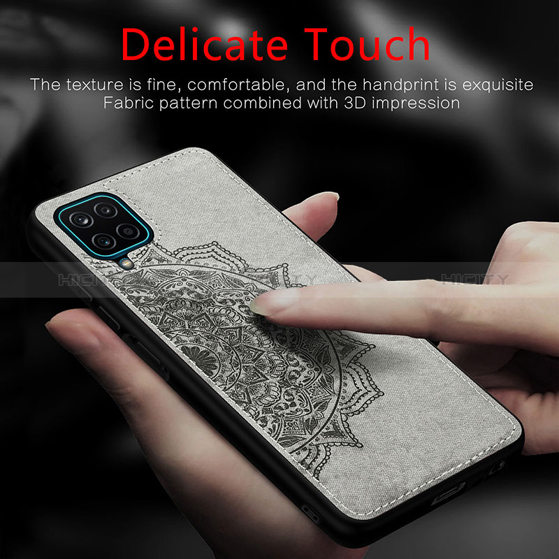 Coque Ultra Fine Silicone Souple Housse Etui avec Aimante Magnetique S04D pour Samsung Galaxy A12 Nacho Plus