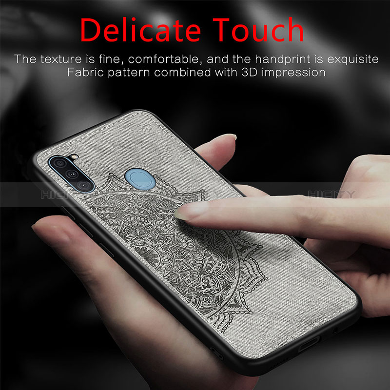 Coque Ultra Fine Silicone Souple Housse Etui avec Aimante Magnetique S04D pour Samsung Galaxy M11 Plus