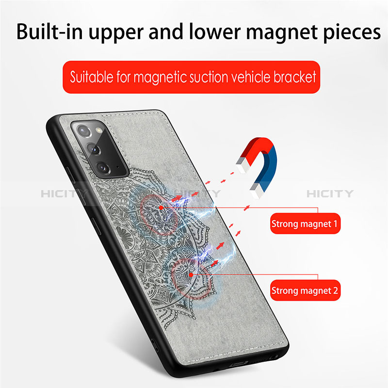 Coque Ultra Fine Silicone Souple Housse Etui avec Aimante Magnetique S04D pour Samsung Galaxy Note 20 5G Plus