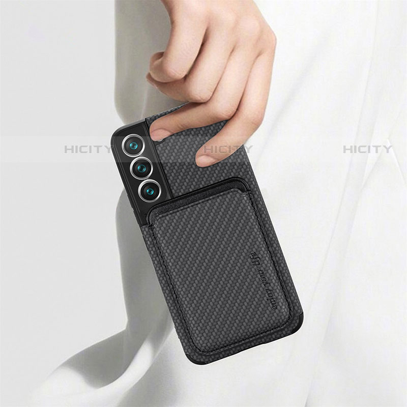 Coque Ultra Fine Silicone Souple Housse Etui avec Aimante Magnetique S04D pour Samsung Galaxy S21 Plus 5G Plus