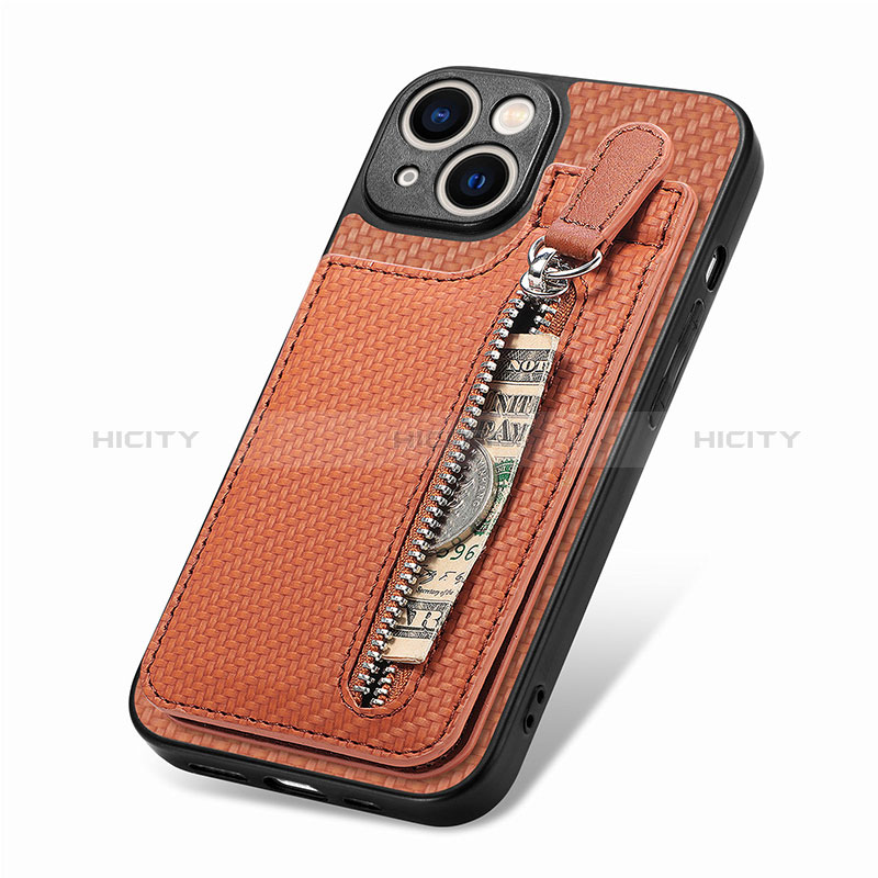 Coque Ultra Fine Silicone Souple Housse Etui avec Aimante Magnetique S05D pour Apple iPhone 14 Plus