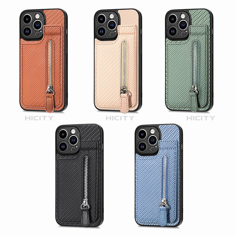 Coque Ultra Fine Silicone Souple Housse Etui avec Aimante Magnetique S05D pour Apple iPhone 15 Pro Max Plus