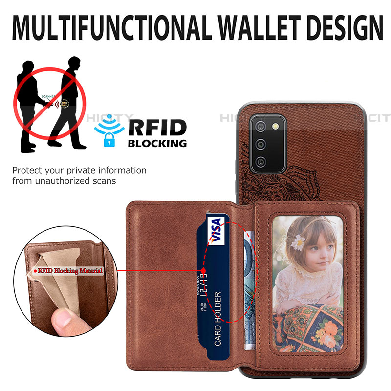 Coque Ultra Fine Silicone Souple Housse Etui avec Aimante Magnetique S05D pour Samsung Galaxy A03s Plus