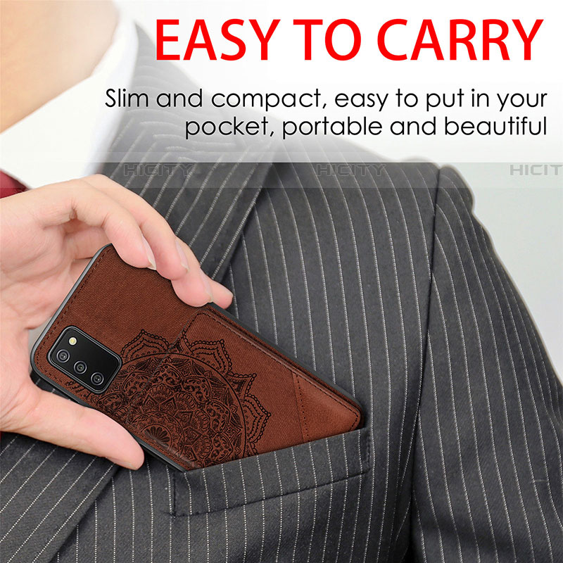 Coque Ultra Fine Silicone Souple Housse Etui avec Aimante Magnetique S05D pour Samsung Galaxy A03s Plus