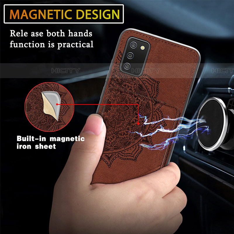 Coque Ultra Fine Silicone Souple Housse Etui avec Aimante Magnetique S05D pour Samsung Galaxy A03s Plus