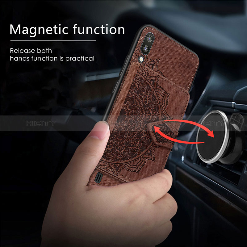 Coque Ultra Fine Silicone Souple Housse Etui avec Aimante Magnetique S05D pour Samsung Galaxy M10 Plus