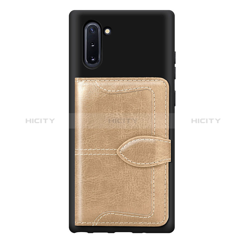 Coque Ultra Fine Silicone Souple Housse Etui avec Aimante Magnetique S06D pour Samsung Galaxy Note 10 5G Or Plus