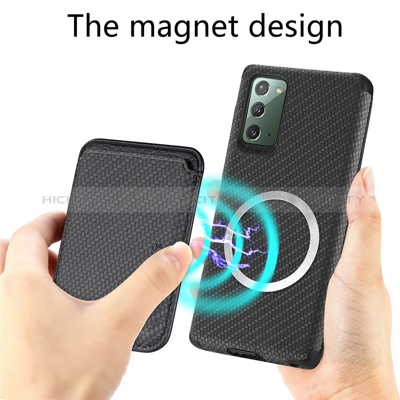 Coque Ultra Fine Silicone Souple Housse Etui avec Aimante Magnetique S06D pour Samsung Galaxy Note 20 5G Plus