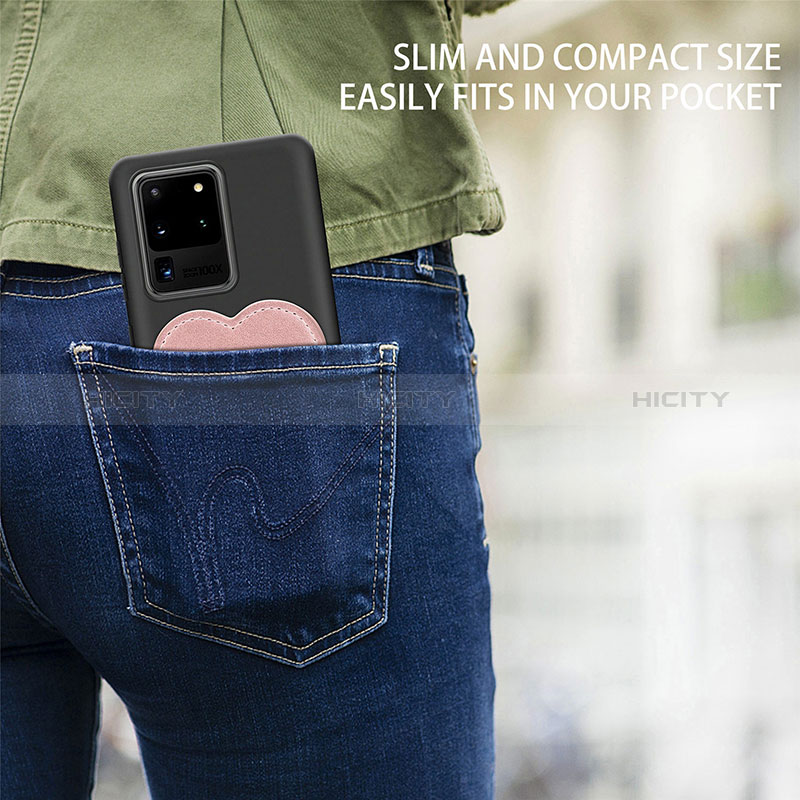 Coque Ultra Fine Silicone Souple Housse Etui avec Aimante Magnetique S07D pour Samsung Galaxy S20 Ultra Plus