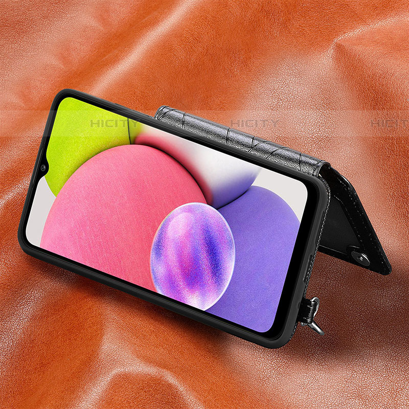 Coque Ultra Fine Silicone Souple Housse Etui avec Aimante Magnetique S08D pour Samsung Galaxy A03s Plus