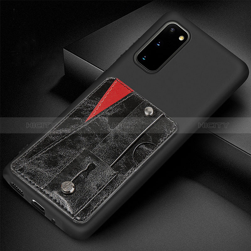 Coque Ultra Fine Silicone Souple Housse Etui avec Aimante Magnetique S08D pour Samsung Galaxy S20 5G Plus