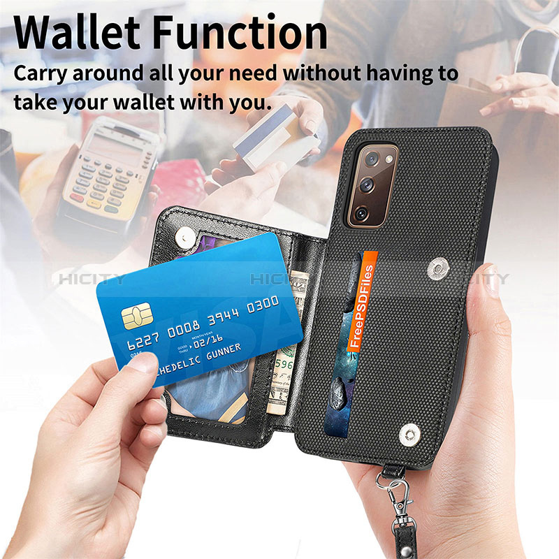 Coque Ultra Fine Silicone Souple Housse Etui avec Aimante Magnetique S08D pour Samsung Galaxy S20 FE (2022) 5G Plus