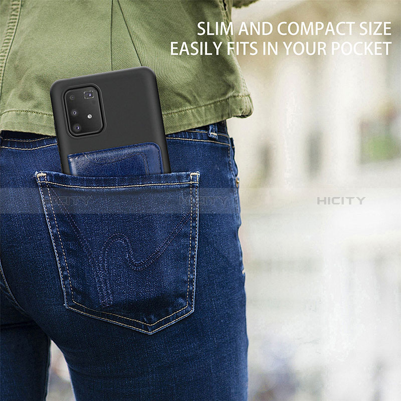 Coque Ultra Fine Silicone Souple Housse Etui avec Aimante Magnetique S11D pour Samsung Galaxy M80S Plus