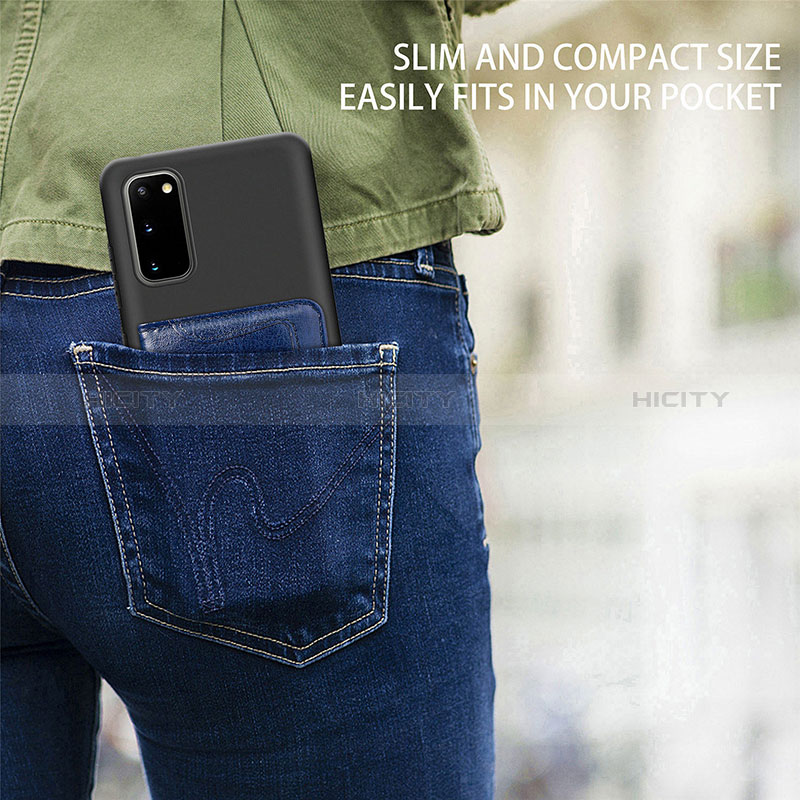 Coque Ultra Fine Silicone Souple Housse Etui avec Aimante Magnetique S13D pour Samsung Galaxy S20 5G Plus
