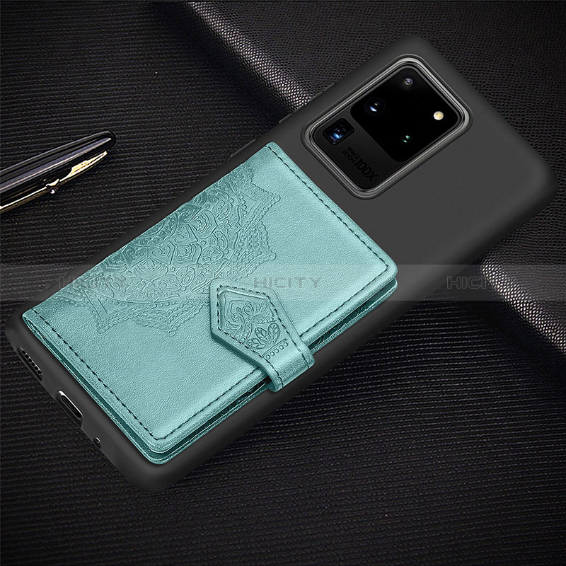 Coque Ultra Fine Silicone Souple Housse Etui avec Aimante Magnetique S13D pour Samsung Galaxy S20 Ultra 5G Plus