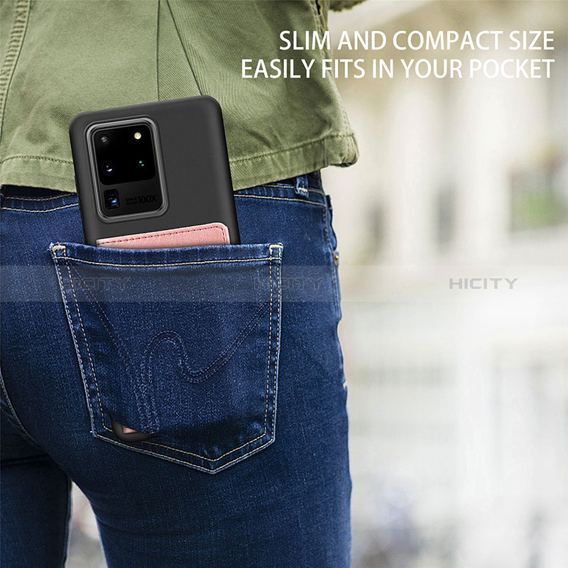 Coque Ultra Fine Silicone Souple Housse Etui avec Aimante Magnetique S13D pour Samsung Galaxy S20 Ultra 5G Plus