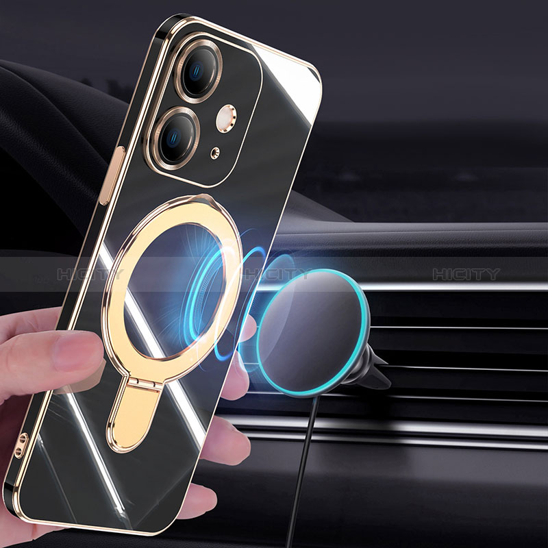 Coque Ultra Fine Silicone Souple Housse Etui avec Mag-Safe Magnetic Magnetique C01 pour Apple iPhone 12 Plus