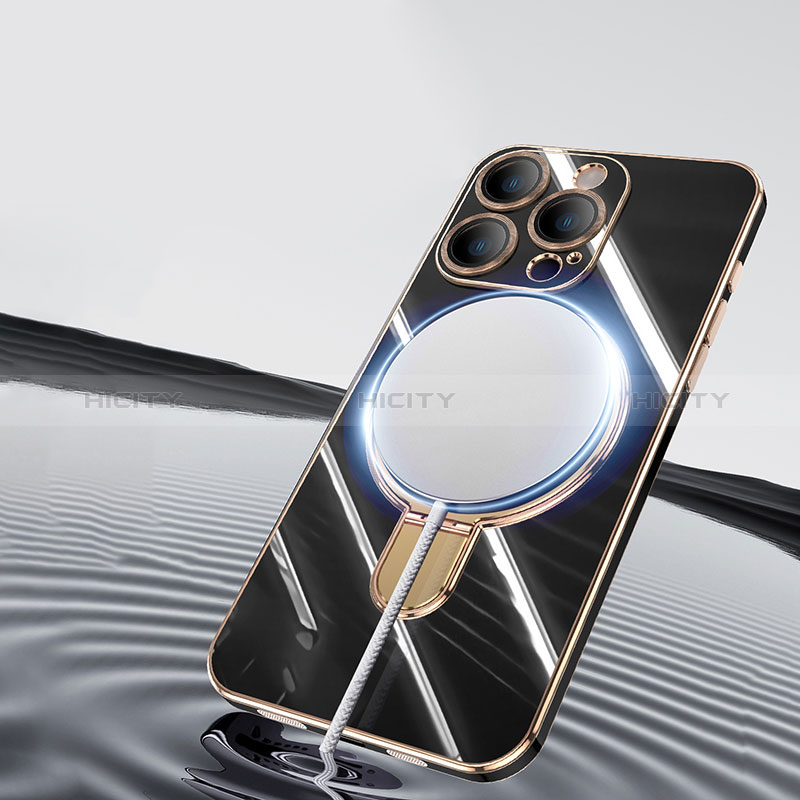 Coque Ultra Fine Silicone Souple Housse Etui avec Mag-Safe Magnetic Magnetique C01 pour Apple iPhone 12 Pro Plus