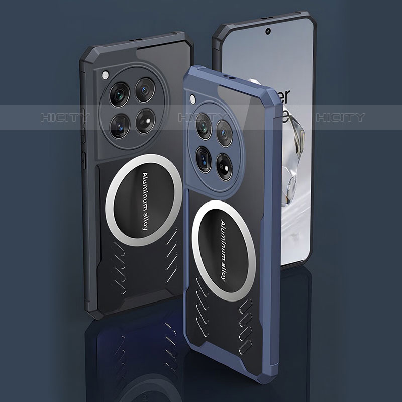 Coque Ultra Fine Silicone Souple Housse Etui avec Mag-Safe Magnetic Magnetique P01 pour OnePlus 12 5G Plus