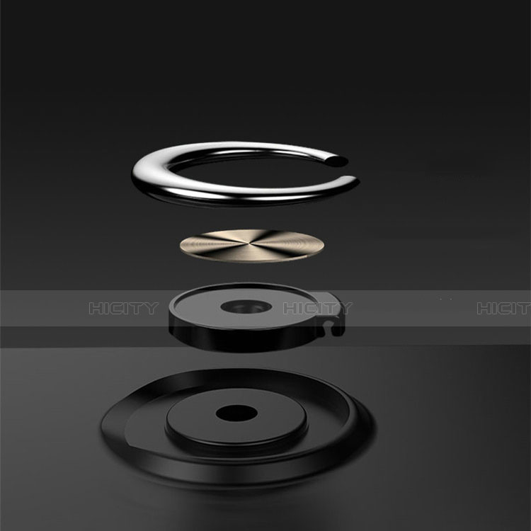 Coque Ultra Fine Silicone Souple Housse Etui avec Support Bague Anneau Aimante Magnetique A01 pour Huawei Honor 8X Plus