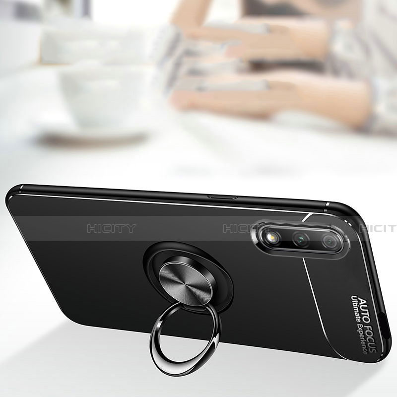 Coque Ultra Fine Silicone Souple Housse Etui avec Support Bague Anneau Aimante Magnetique A03 pour Huawei Honor 9X Plus