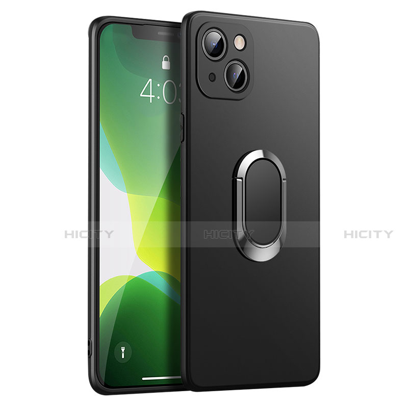 Coque Ultra Fine Silicone Souple Housse Etui avec Support Bague Anneau Aimante Magnetique A09 pour Apple iPhone 13 Plus