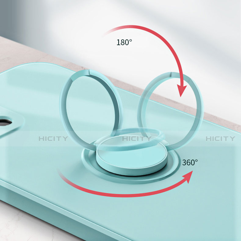 Coque Ultra Fine Silicone Souple Housse Etui avec Support Bague Anneau Aimante Magnetique N01 pour Apple iPhone 12 Pro Max Plus