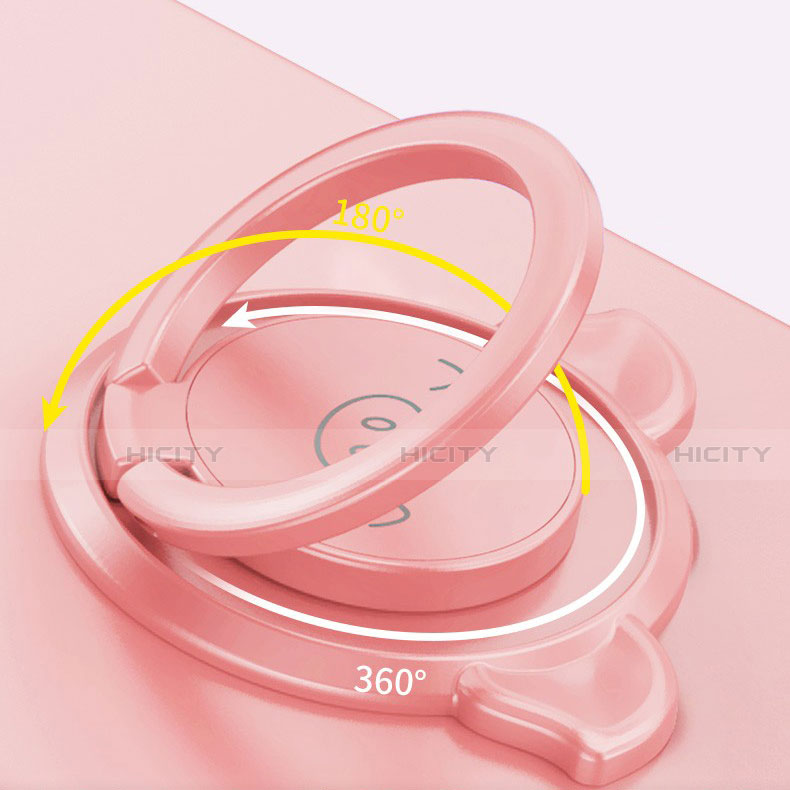 Coque Ultra Fine Silicone Souple Housse Etui avec Support Bague Anneau Aimante Magnetique N04 pour Apple iPhone 12 Plus