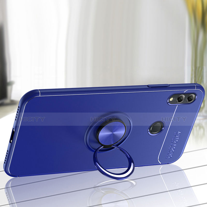 Coque Ultra Fine Silicone Souple Housse Etui avec Support Bague Anneau Aimante Magnetique pour Huawei Honor 10 Lite Plus