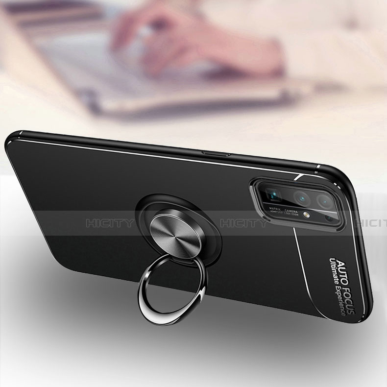 Coque Ultra Fine Silicone Souple Housse Etui avec Support Bague Anneau Aimante Magnetique pour Huawei Honor 30 Plus