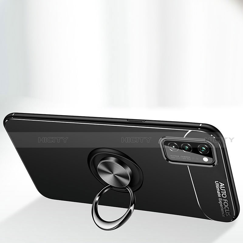 Coque Ultra Fine Silicone Souple Housse Etui avec Support Bague Anneau Aimante Magnetique pour Huawei Honor View 30 5G Plus
